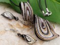 Conjunto de Murano con Collar y Pendientes a Juego